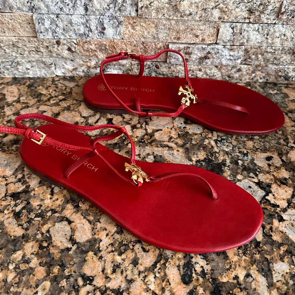 Tory Burch Capri Ankle Strap Sandal - Picture 2 of 7